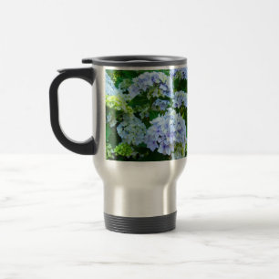 Summer Blue Hydrangea Blume Kaffee Mugs Reisebecher