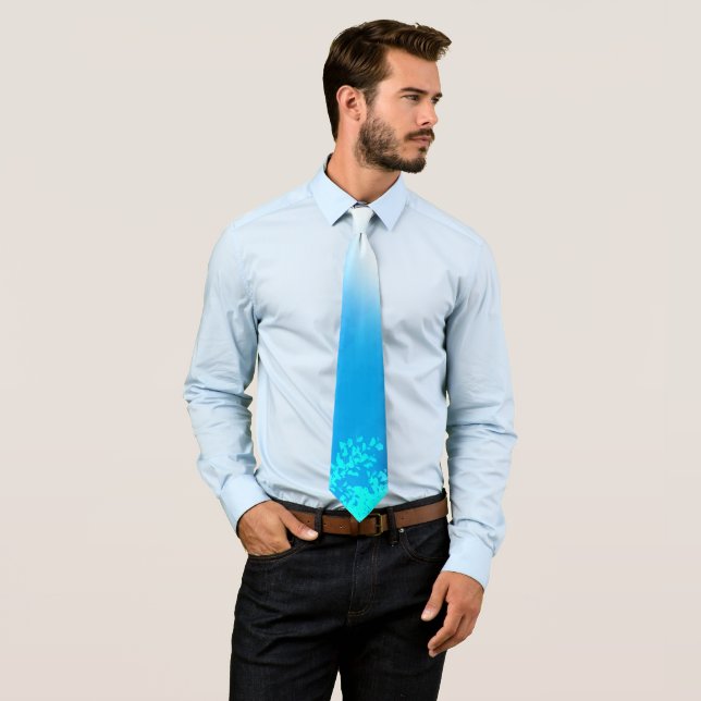 Summer Blue Mode Krawatte (Beispiel)