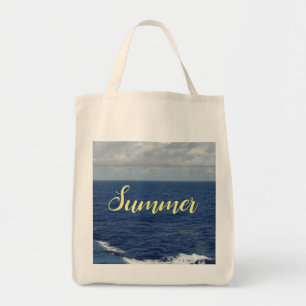 Summer Blue Ocean Tote Bag Tragetasche