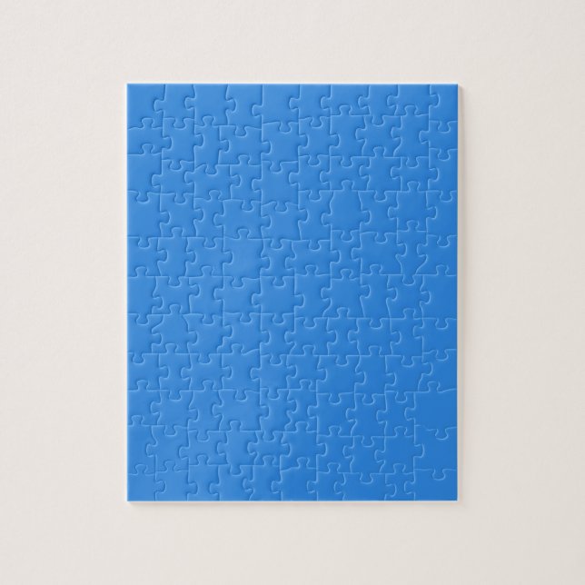 Summer Blue Simple One Color Herausforderung Puzzle (Vertikal)