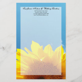 Summer Blue Sky mit gelber Sonnenblume Briefpapier