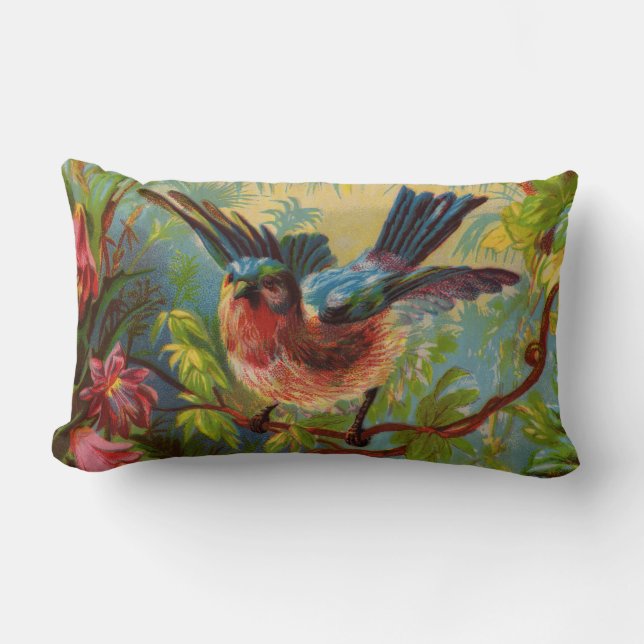 Summer Bluebird Lumbar Pillow Lendenkissen (Vorderseite)