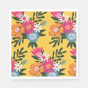 Summer Blume Bouquet Serviette