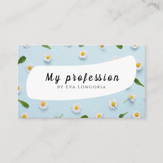 Summer Blume Business Card Visitenkarte (Vorderseite)