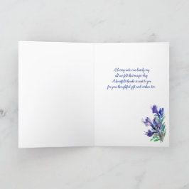 Summer Blume danke Karte