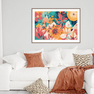 Summer Blume Elegantes Chic Modernes Poster