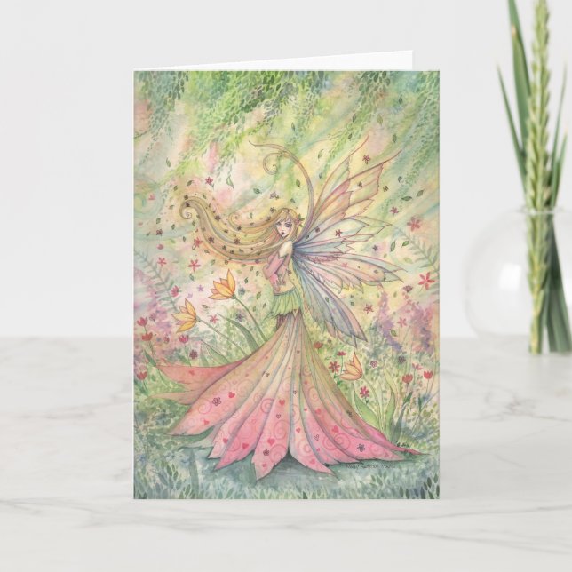 Summer Blume Fairy Card Karte (Vorderseite)