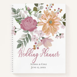 Summer Blume Hochzeitsplaner Notizbuch