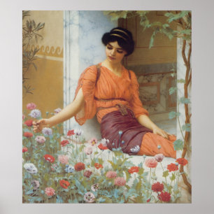 Summer Blume von John William Godward Poster