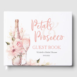 Summer Boho Petals und Prosecco Gästebuch
