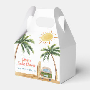 Summer Boho Surf Beach Van Baby Dusche Geschenkschachtel