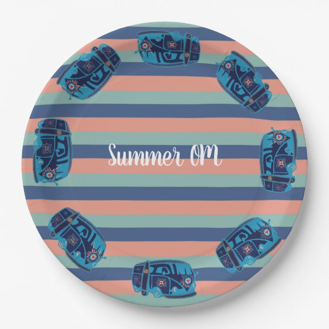 Summer Boho Van Paper Teller (Vorderseite)