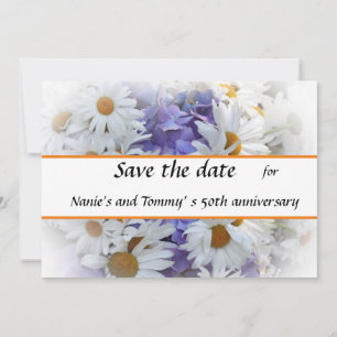 Summer Bouquet Flat Save the Date Card