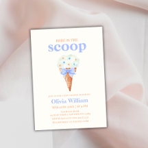 Summer Bow Star Ice Cream Baby Dusche