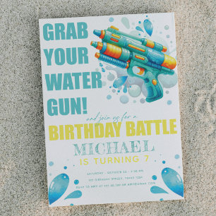 Summer Boy Birthday Party Einladung