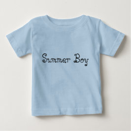 Summer Boy Typography Baby Romper T-shirt