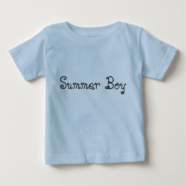 Summer Boy Typography Baby Romper T-shirt (Vorderseite)