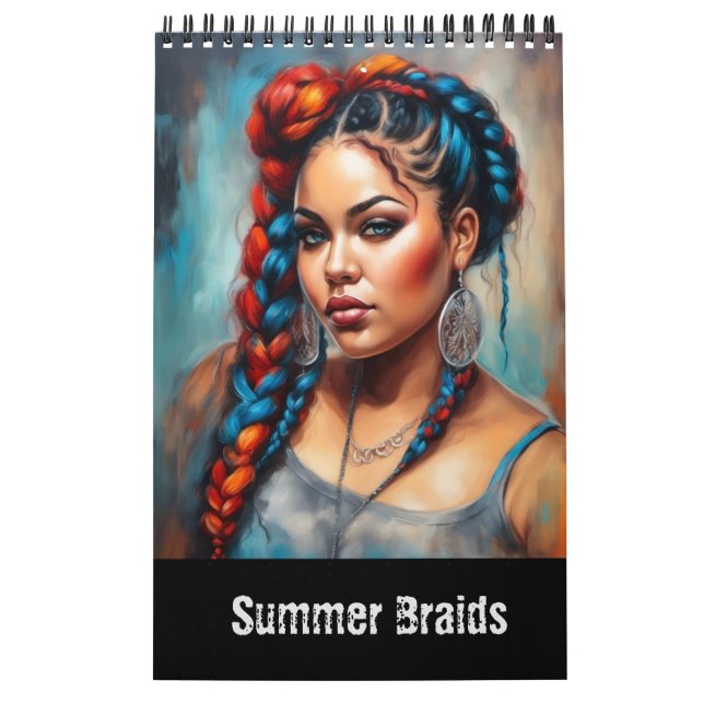 Summer Braids Fantasy Modern Art Kalender (Titelbild)