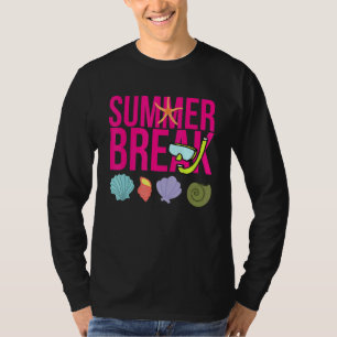 Summer Break Beach Seashells T-Shirt