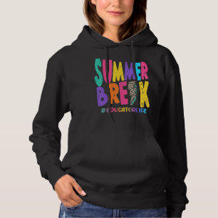 Summer Break Educational Life Sub Leopard Lehre Hoodie