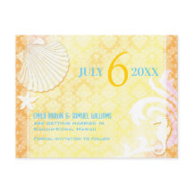 Summer Breeze Beach Hochzeit Save the Date