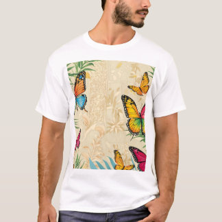 Summer Breeze Butterfly T - Shirt Design