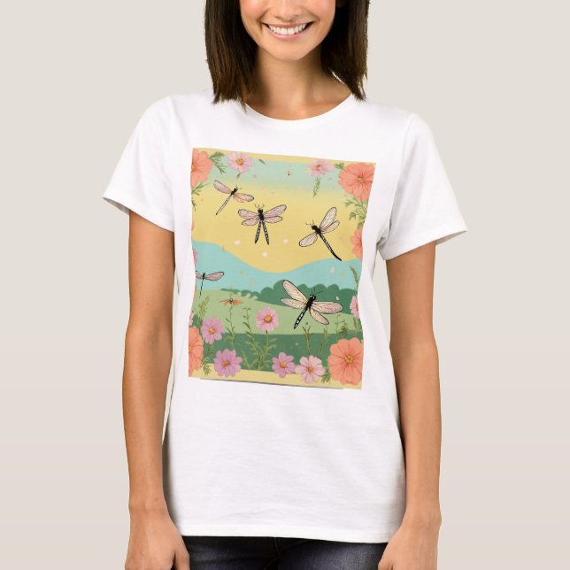 "Summer Breeze Butterfly T - Shirt" T-Shirt (Vorderseite)