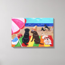 Summer Breeze Labradors Painting