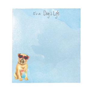 Summer Brussels Griffon Notizblock