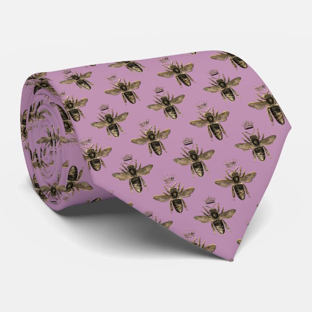 Summer Bumble Bee Neck Tie Krawatte (Gerollt)