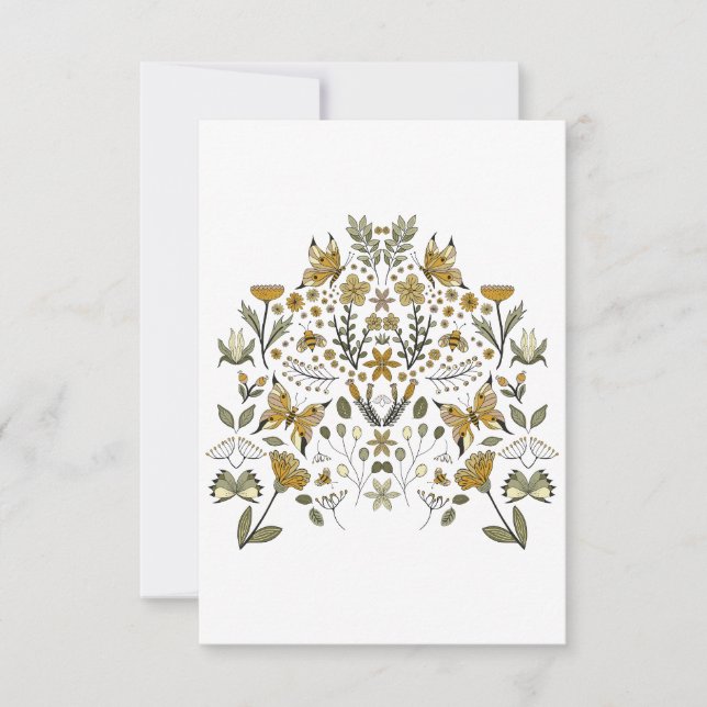 Summer Butterflies Einladung (Vorderseite)