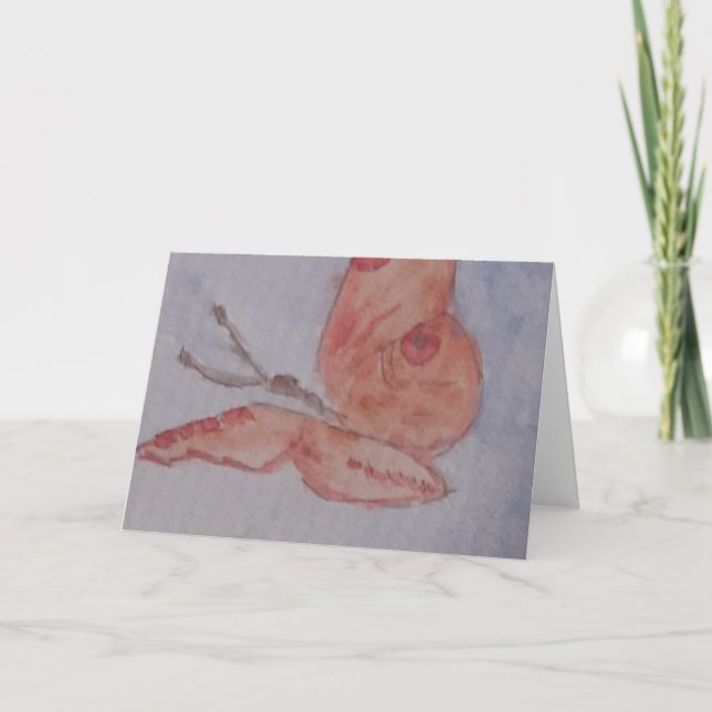 Summer Butterfly Grußkarte Karte (Vorderseite)