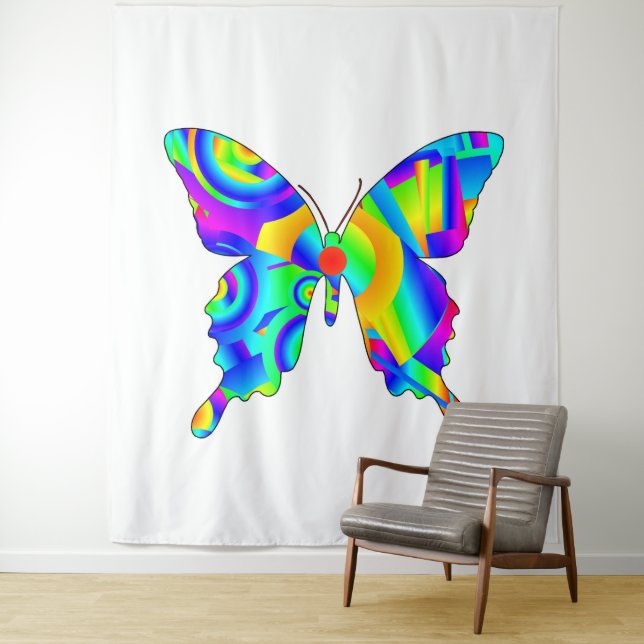 Summer Butterfly Tapestry Wandteppich (Beispiel)