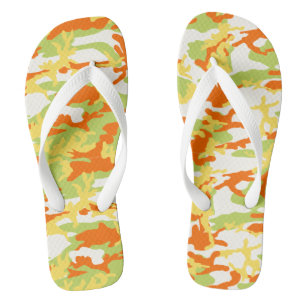 Summer Camouflage Pattern Flip Flops