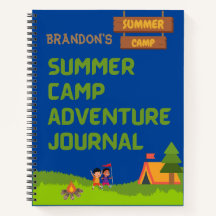 Summer Camp Adventure Journal personalisieren mit/