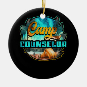 Summer Camp Berater Direktor Camper Wanderung Keramik Ornament