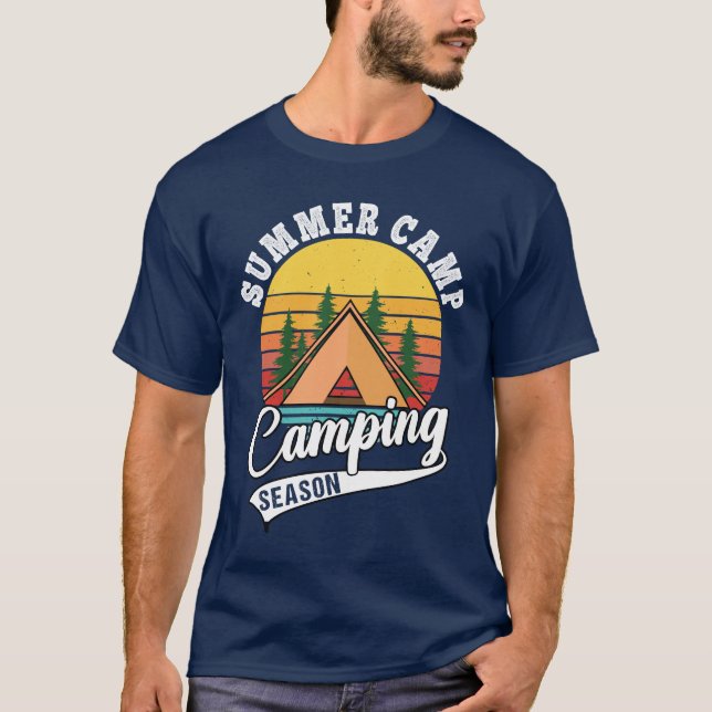 Summer Camp Camping Saison Camping Lover T-Shirt (Vorderseite)