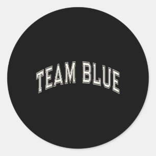 Summer Camp Color Team Blauer Wettbewerb Event Kri Runder Aufkleber