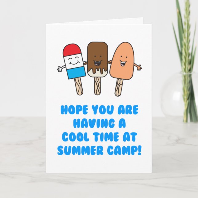 Summer Camp Cool Time Card Karte (Vorderseite)