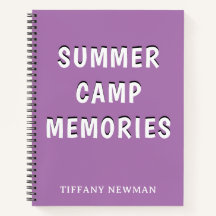 Summer Camp-Erinnerungen-Notebook