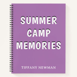 Summer Camp-Erinnerungen-Notebook Notizbuch