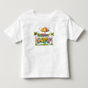 Summer Camp - farbenfrohe Sommercamp-Zeichen Kleinkind T-shirt