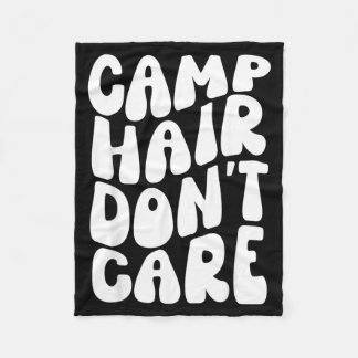 Summer Camp Hair Dont Care Camping Shirt For Teen Fleecedecke