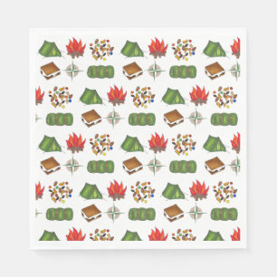 Summer Camp Kompass Campfire S'mores Zelt Trailmix Serviette