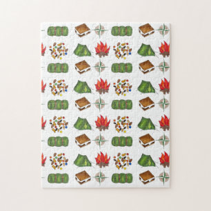 Summer Camp Kompass Trail Mix Zelt Schlafsäcke Puzzle