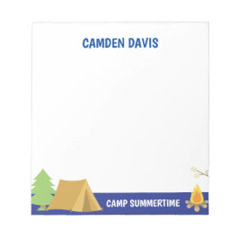 Summer Camp Personalisiert Notepad Notizblock