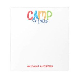 Summer Camp Personalisiert Notepad Notizblock