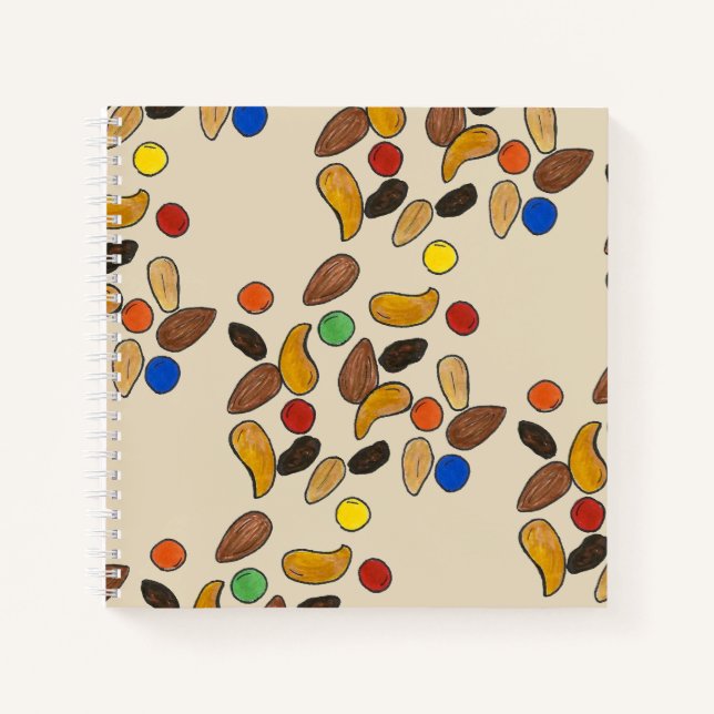 Summer Camp Personalisiert Trail Mix Camping Wande Notizbuch (Vorderseite)