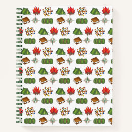 Summer Camp S'mores Campfire Schlafsäcke Notizbuch