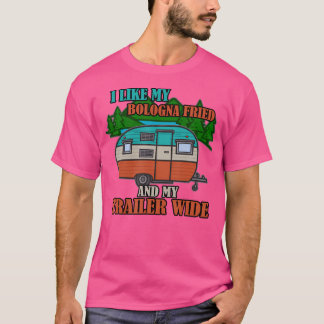 Summer Camp Vintag Vacation Zelt Trailer Campfire T-Shirt
